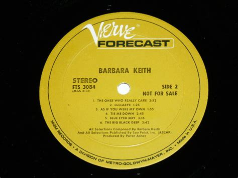 Barbara Keith Barbara Keith 1970s Us Original Promo Lp パラダイス・レコード