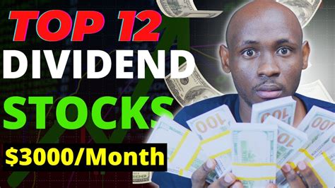 12 Best Dividend Stocks For Passive Income 3000 Per Month Youtube