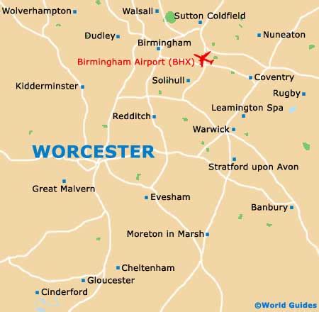 Worcester England Map - Zip Code Map