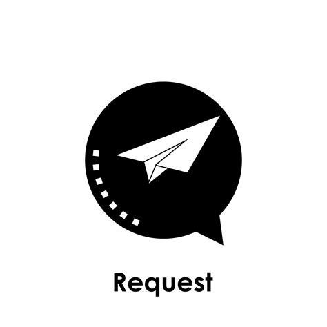 Paper Plane Bubble Send Request Vector Icon Illustration 23020930