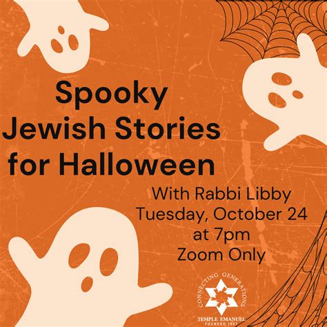 Spooky Jewish Stories For Halloween TE GSO Connection