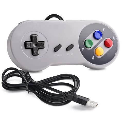 Controle Usb Super Nintendo Snes Joystick Windows Mac Linux No Shoptime