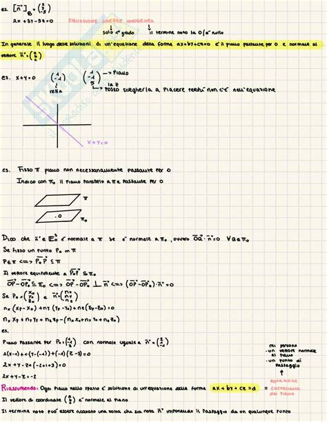 Appunti Di Geometria E Algebra Lineare