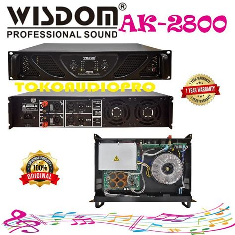 Jual Power Wisdom Ak Channel Power Amplifier Wisdom Ak