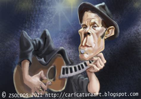 Tom Waits By Zsoldos Famous People Cartoon Toonpool