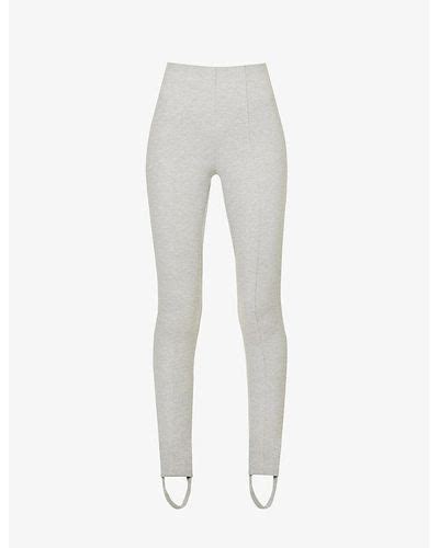 Gray Good American Pants Slacks And Chinos For Women Lyst