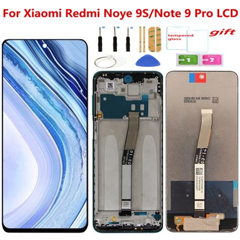 100 Tested Display With Frame For Xiaomi Redmi Note9 Pro LCD Touch