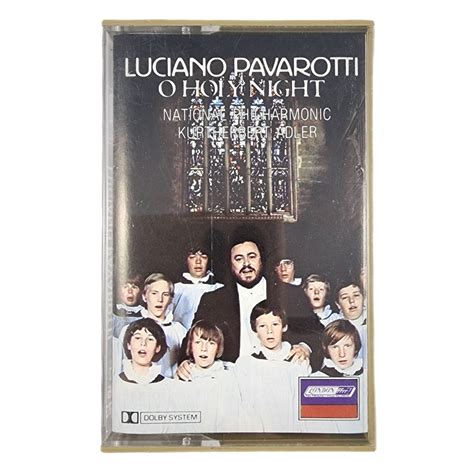 Luciano Pavarotti O Holy Night Cassette Tape National Philharmonic ...