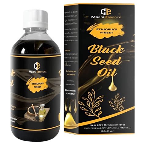 Pure Cold Pressed Black Seed Oil Premium Cumin Kalonji Herbal