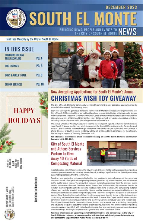 South El Monte News December 2023 By Issuu