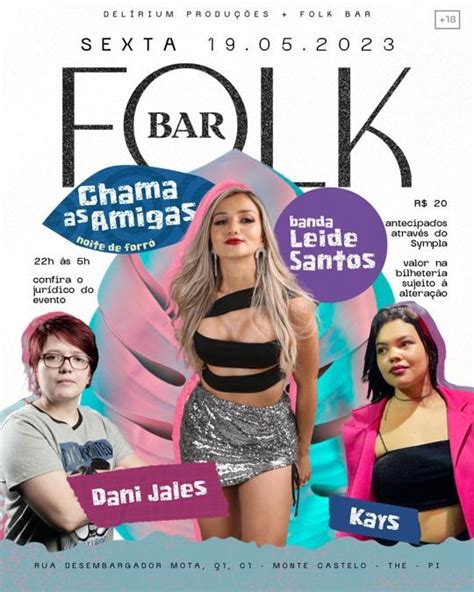 Folk Bar Chama As Amigas Noite Do Forr Em Teresina Sympla