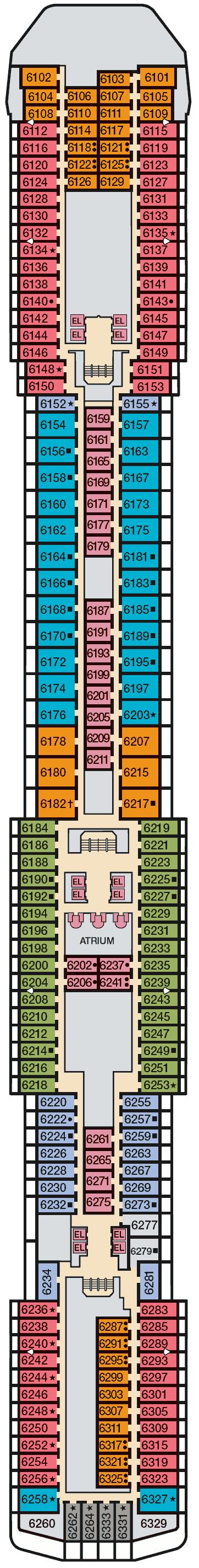 Carnival Miracle Deck Plans