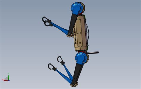 3 四足机器狗模型0solidworks 2018模型图纸下载 懒石网