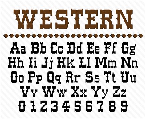 Western Font Wild West Font Old West Font Western Font Styles Cowboy