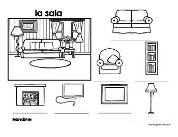 La Casa Spanish House Diagram Vocabulary And Labeling By Spanish Profe