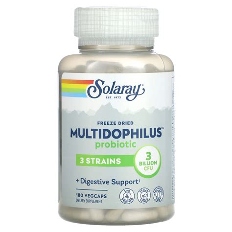 Solaray Freeze Dried Multidophilus Probiotic Billion Cfu Vegcaps