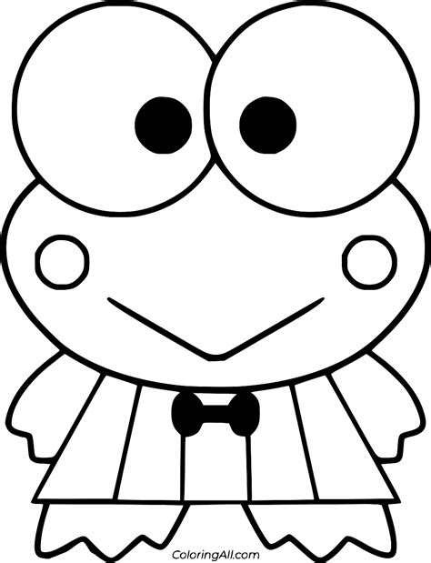 Keroppi Coloring Pages ColoringAll