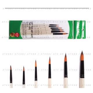 Jual V Tec Round Brush 0018H Set 6 Kuas Lukis Set 6 Shopee Indonesia