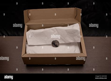 Open Delivery Cardboard Box Stock Photo Alamy