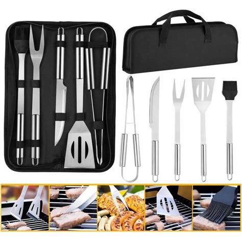 Mdceo Pi Ces Ensemble D Outils De Barbecue Ustensiles De Barbecue