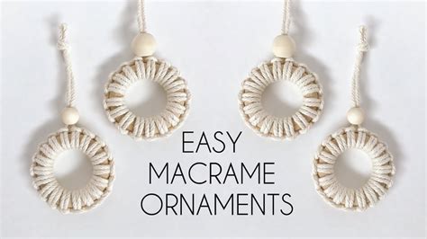 Diy Easy Macrame Christmas Ornaments Macrame For Beginners Macrame