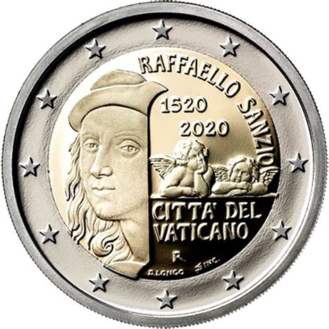 Moneda De Vaticano 2 Euros 2020 Conmemorativa Raffaello