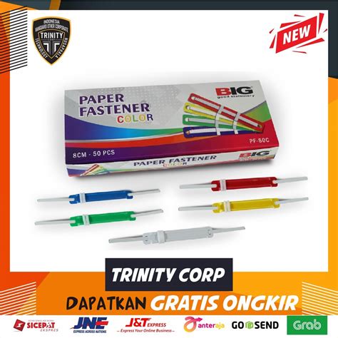 Jual Paper Fastener Penjepit Kertas Acco Warna PF 80C Per Pack Shopee