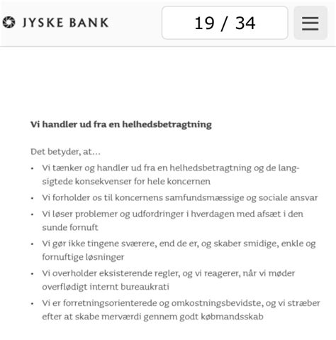 Vi G R Ikke Tingernde Sv Rere Sund Fornuft Jyske Banks Fundament Side