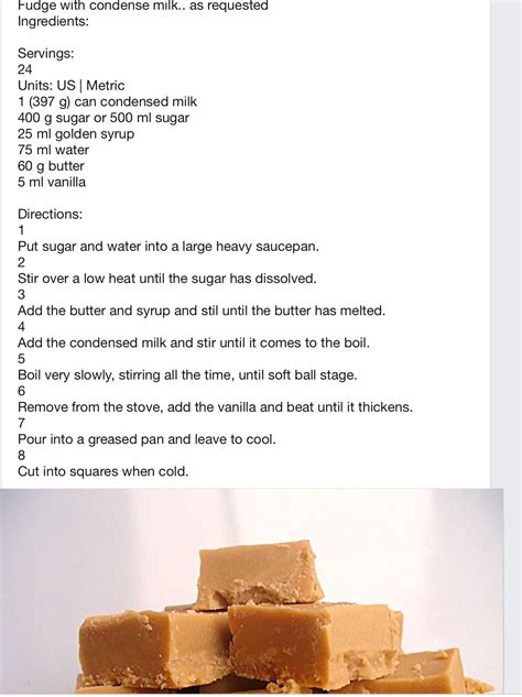 South African Fudge South African Fudge Recipe Fudge Recipes Healthy Sweets Recipes