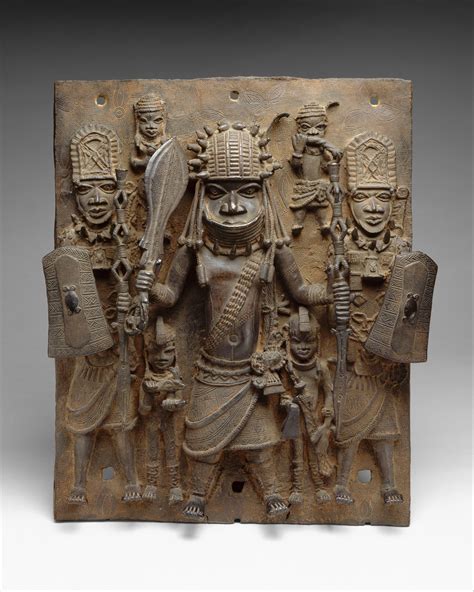 Edo Artist Plaque Warrior And Attendants Edo The Metropolitan