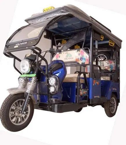 Blue Mayuri Pro Super Plus Electric Rikshaw Maximum Run Per Charge 80