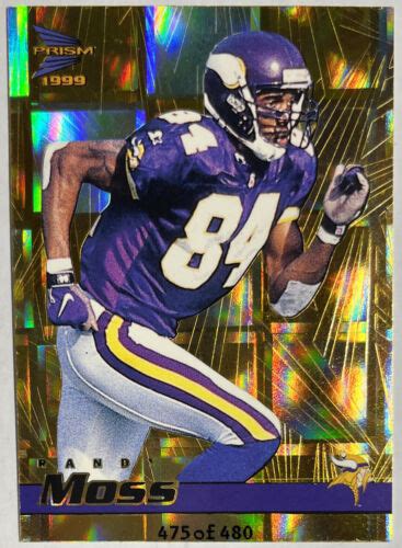 Pacific Prisms Holographic Gold Randy Moss Minnesota