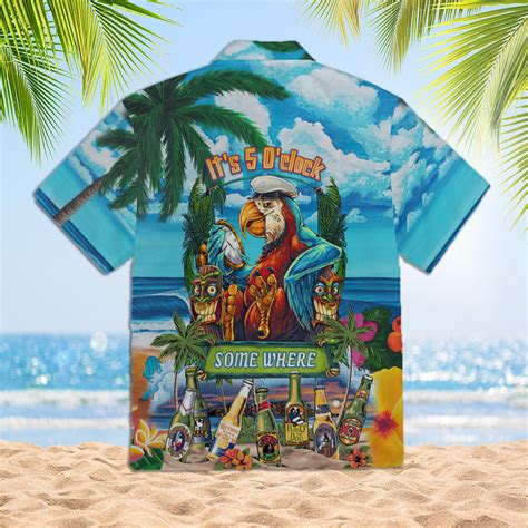 Parrot Its 5 Oclock Somewhere Hawaiian Shirt For Men Women WT1653