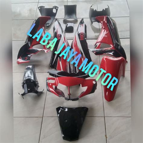 Jual PROMO Full Set Body Supra X 125 Lama Merah Karbu Old Baru