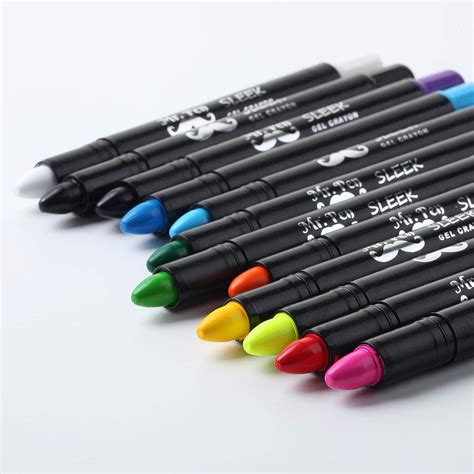 Mr. Pen Gel Crayons 12 Pack - Non-Toxic Twist Up Silky Crayons for ...