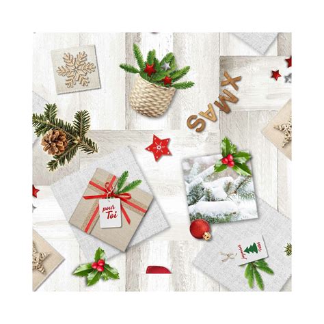 Nappe Toile Cir E Au M Tre Noel Christmas Blanc Prix Carrefour