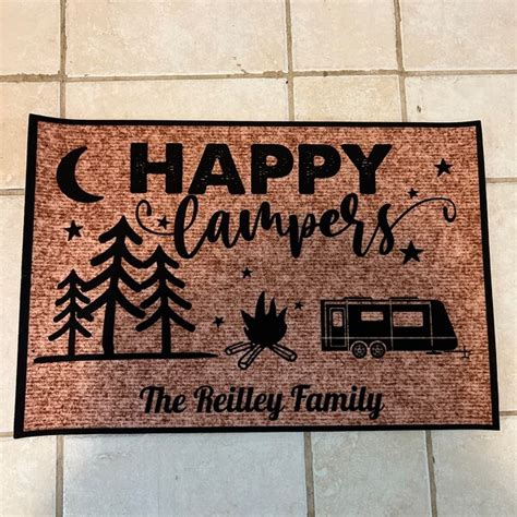 Making Memories One Campsite Outdoor Doormat For Camper Rv Camping