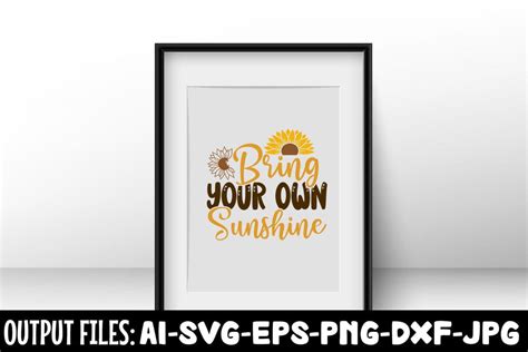 Bring Your Own Sunshine Svg Design So Fontsy