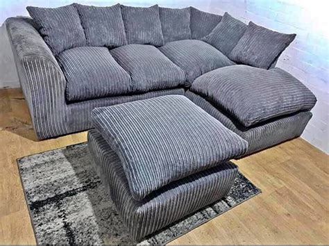 Brand New Dylan Jumbo Cord Corner Or 32 Seater Sofa Set Available In