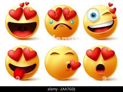 Kissing Heart Cartoon Emoticon Emoji Icon Face Stock Vector Image Art