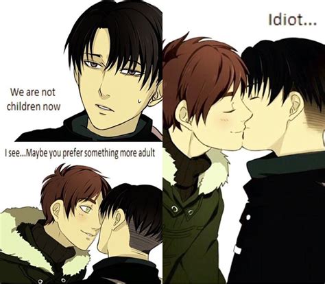 Levis Birthday Kiss Eren Ereri Part Ereri Attack On Titan Anime