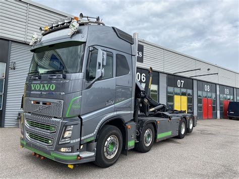 Volvo Fh X Hook Lift Truck Crane Palfinger Pk X