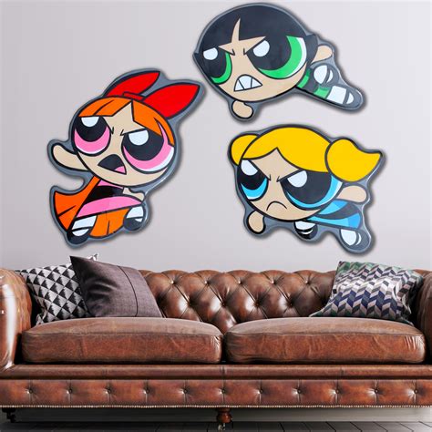 The Powerpuff Girls Handmade wall art set | Mini canvas art, Handmade ...