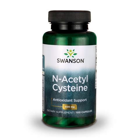 Swanson N Acetyl Cysteine NAC Capsules 600 Mg 100 Count