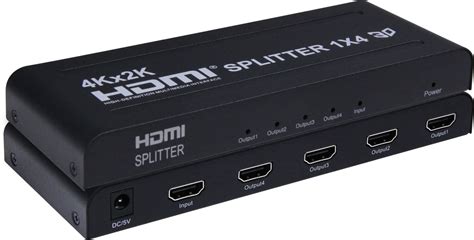 PremiumCord HDMI splitter 1 4 porty kovové pouzdro 4K FULL HD 3D