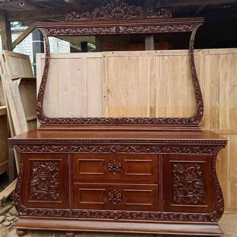 Jual Nakas Sideboard Meja Rias Cabinet Biola Klasik Ukir Pigura