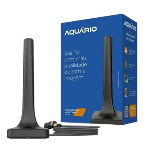 Antena Aquario Interna Digital Hdtv Vhf Uhf Fm K Dtv Cabo