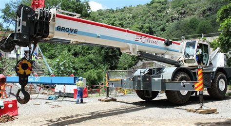 Grove Rt E Mobile Crane For Hire Erc Levage Mauritius