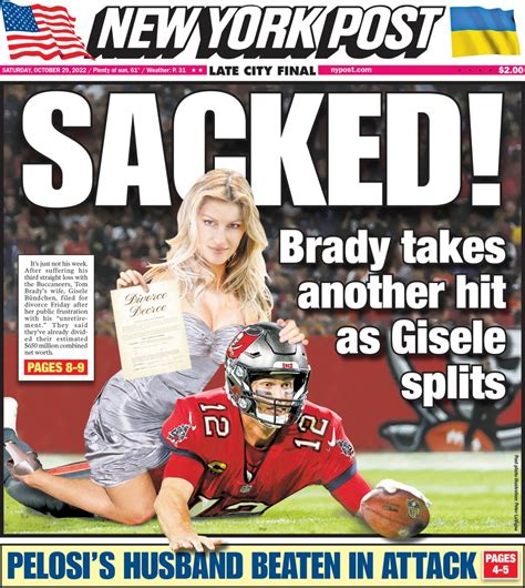 Ny Post Cover For October 29 2022 New York Post