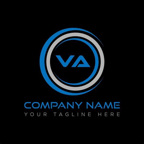 VA letter logo creative design. VA unique design. 21339328 Vector Art ...